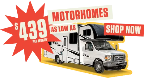 Motorhomes as low as $439/mo